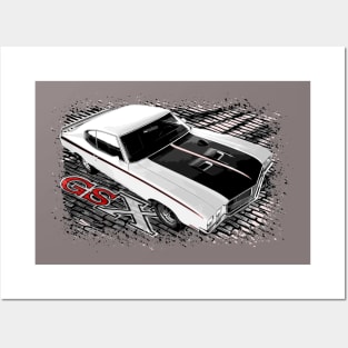 White 70 Buick GSX Posters and Art